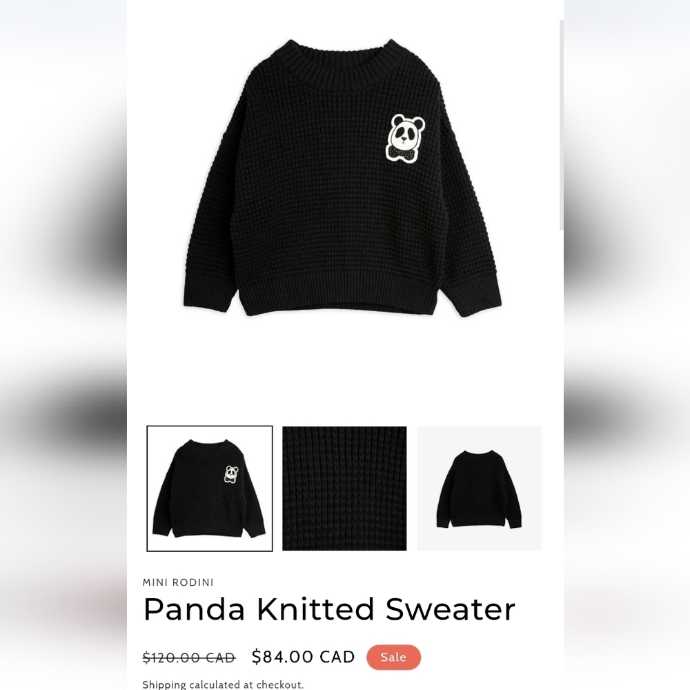 Mini Rodini Black Sweater